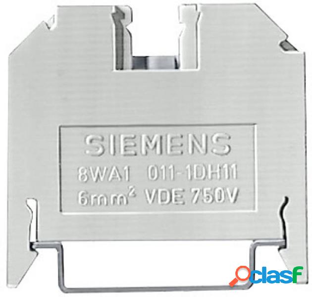 Siemens 8WA10111BH23 Morsetto passante A vite Blu 50 pz.