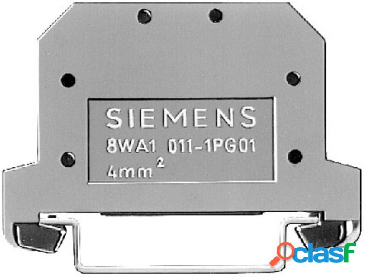 Siemens 8WA10111PG11 Morsetto passante A vite Verde-Giallo