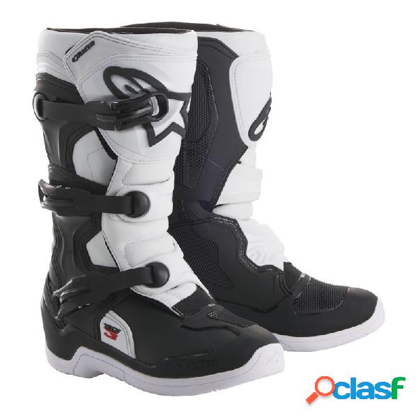 Stivali cross bambino Alpinestars Tech 3S Youth Nero Bianco