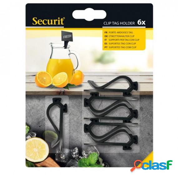 Supporti clip per targhette - Securit - set 6 pezzi