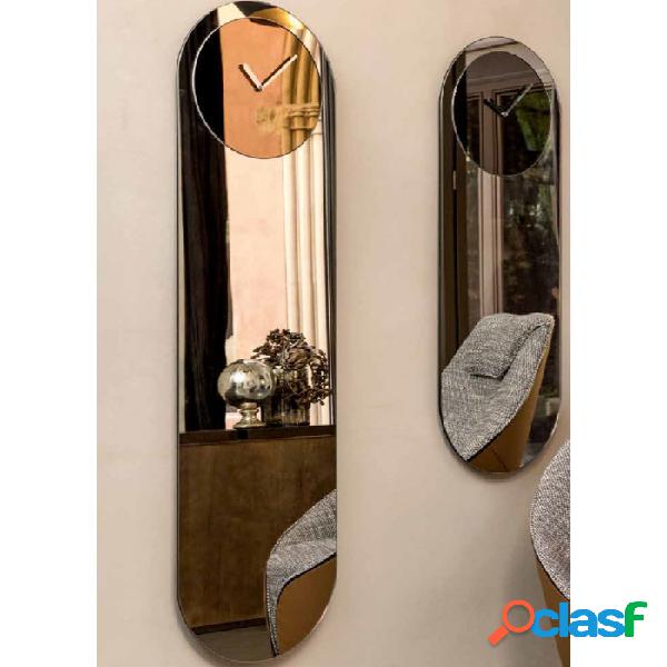 TONIN CASA - Specchiera con orologio TIMELESS, 100% made in