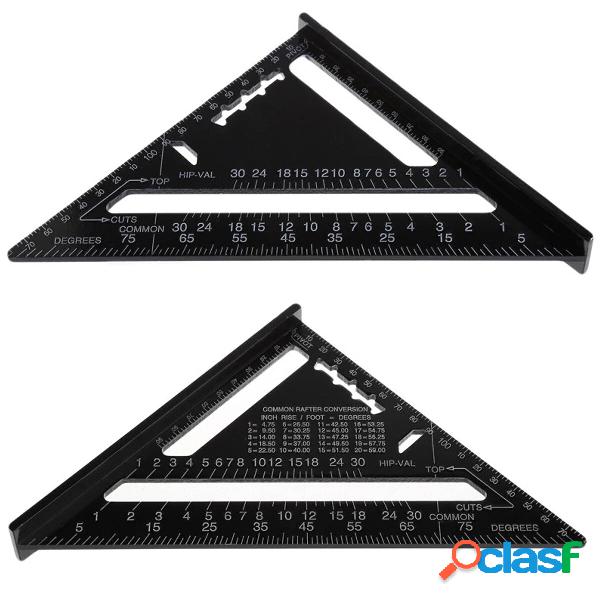 Triangolo Angolo Righello 7/12 pollici Metrico In Lega di