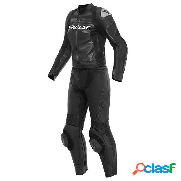 Tuta moto donna pelle divisibile Dainese Mirage 2pcs Nero