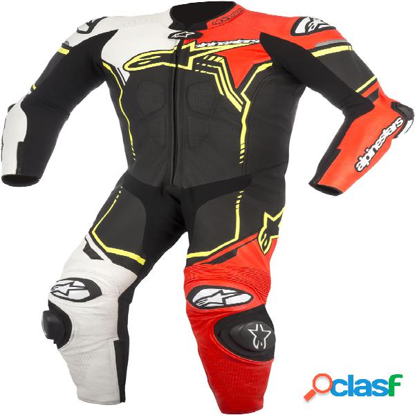 Tuta moto pelle Alpinestars GP plus V2 nero bianco rosso