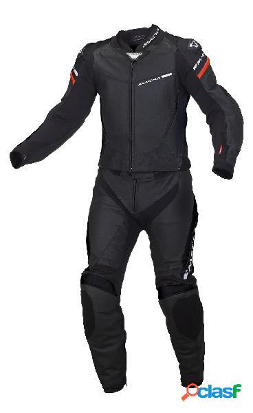 Tuta moto pelle Macna Hyper 2 pc nero