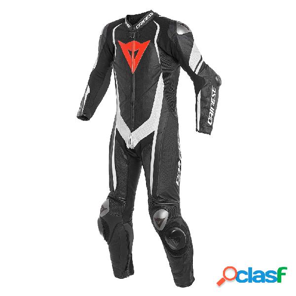 Tuta moto pelle intera Dainese KYALAMI traforata Nero Bianco