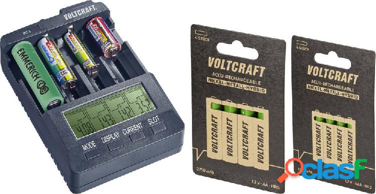 VOLTCRAFT IPC-3 + HR03 SE + HR6 SE Caricabatterie universale