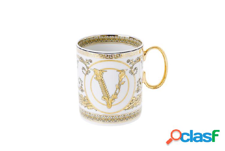 Versace Mug Virtus Gala porcellana bianco bianco oro