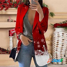 Womens Blazer Office Christmas Work Office / Career