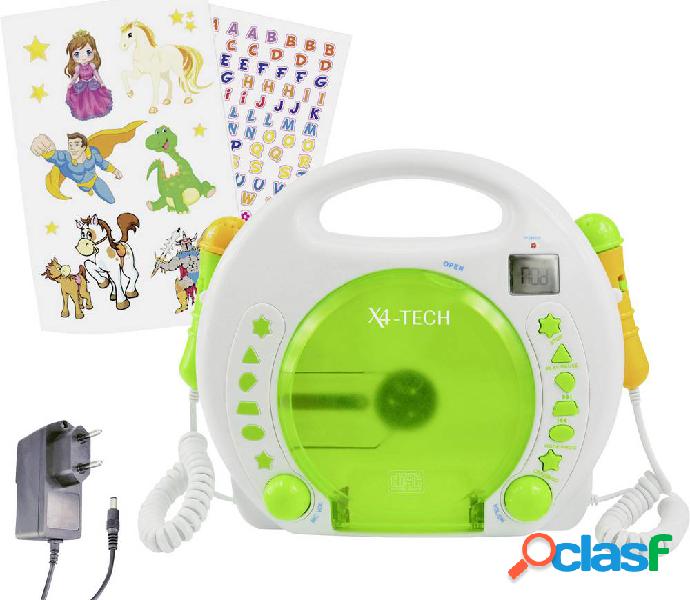 X4 Tech Bobby Joey Lettore CD per bambini CD, SD, USB incl.