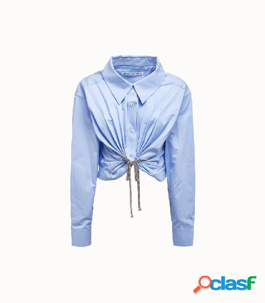 alexander wang camicia crystal tie oxford