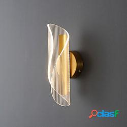 applique da parete a led moderne semplici oro soggiorno