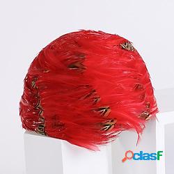 fascinators berretto Pelle Cappello Fedora Evento Corsa di