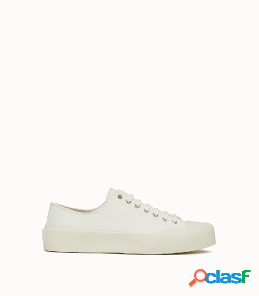 jil sander sneakers in canvas colore bianco