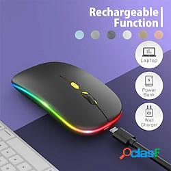 mouse wireless led mouse silenzioso sottile 2.4g mouse da