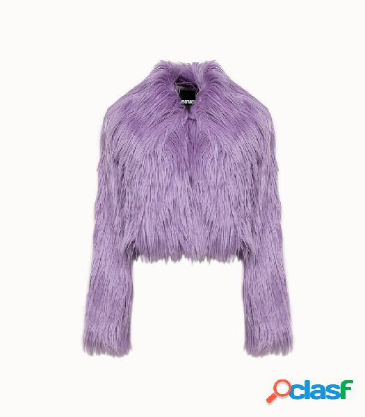 rotate giacca faux fur tinta unita