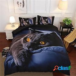 set copripiumino gatto nero set biancheria da letto trapunta