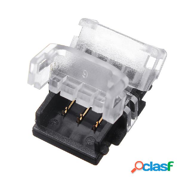 10 PZ 3 Pin 10 MM IP20 Scheda a Bordo LED Nastro Connettore