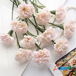 10 pezzi imitazione fiore garofani bouquet da sposa
