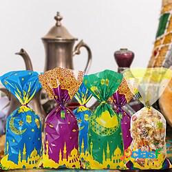 100 pezzi eid mubarak sacchetti regalo assortiti colore