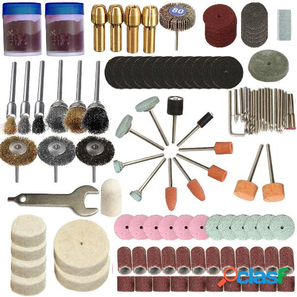 136pcs Accessori per utensili rotanti Set di punte Kit di