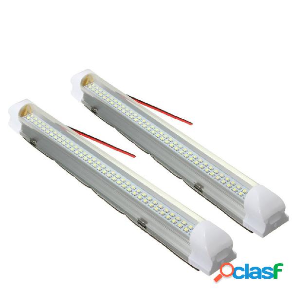 2 pezzi tripla fila 108 LED barra luminosa interna con