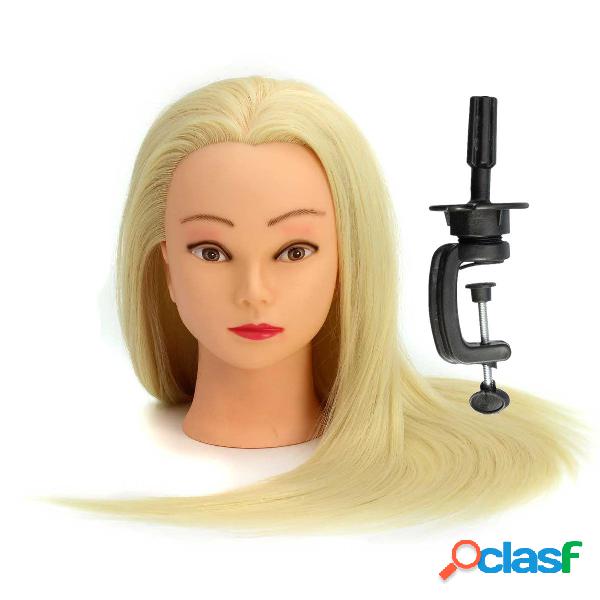 30% Real Hair Long Parrucchiere Mannequin Training Practice