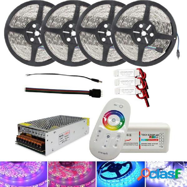 4 * 5M SMD5050 impermeabile LED Strip Light + 2.4G RF remoto