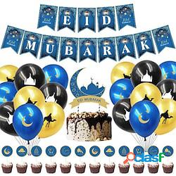 43pcs eid tema lettera pacchetto di palloncini a digiuno