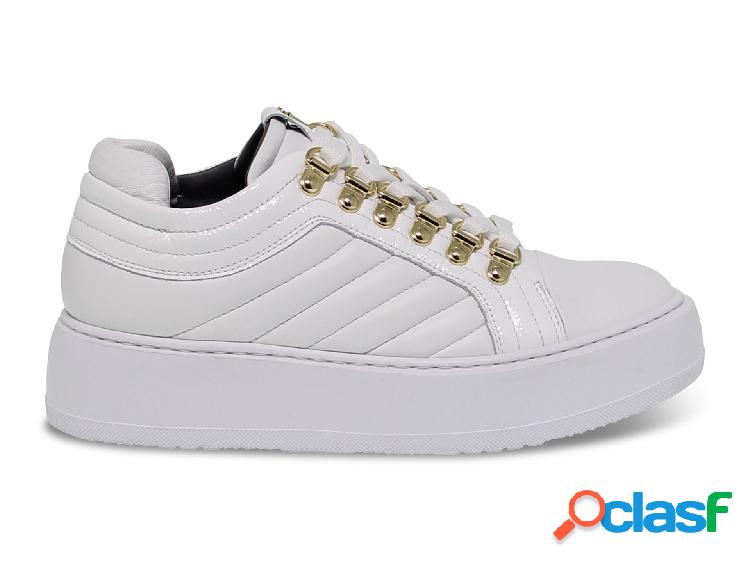 4US CESARE PACIOTTI SNEAKERS DONNA 4USSD6NMB PELLE BIANCO