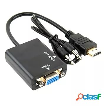 Adattatore HDMI / VGA con Cavo AUX da 3.5mm