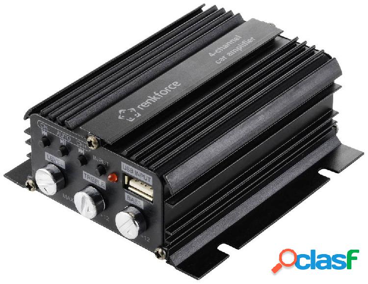 Amplificatore a 4 canali 200 W Renkforce RF-CMP-204