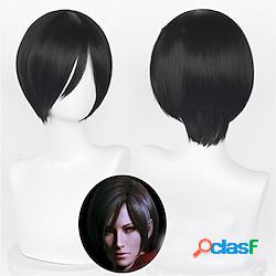 Anime biohazard ada wong cosplay parrucca nera corta 32 cm
