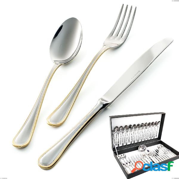 Astuccio 51 pezzi coltello economico Impero oro, acciaio
