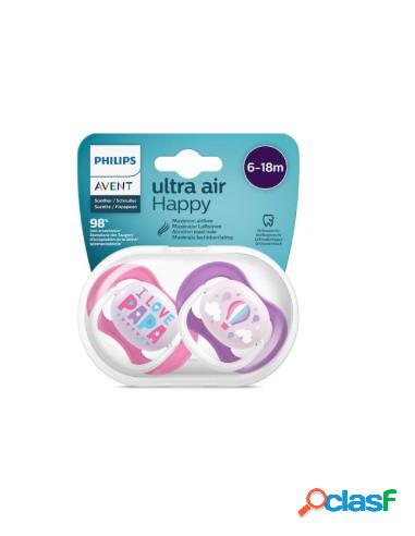 Avent - Succhietto Air Girl 6-18 Mesi 2 Pezzi