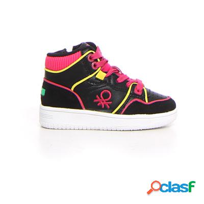 BENETTON Rod sneaker bambina - nero fucsia