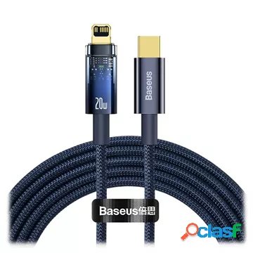 Baseus Explorer USB-C / Cavo Lightning 20W - 2m - Blu