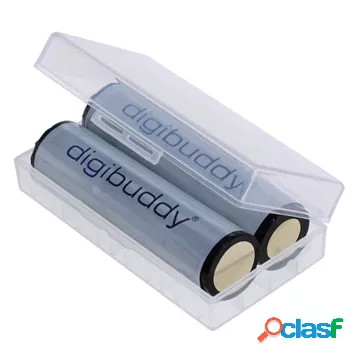 Batteria Ricaricabile 18650 Digibuddy - 2600mAh - 2 Pezzi