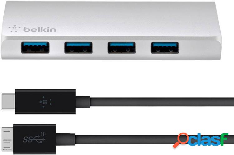 Belkin F4U088vf 4 Porte Hub USB 3.0 Argento