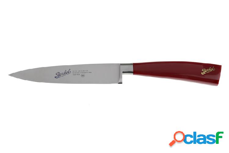 Berkel Coltello cucina Elegance acciaio con manico rosso