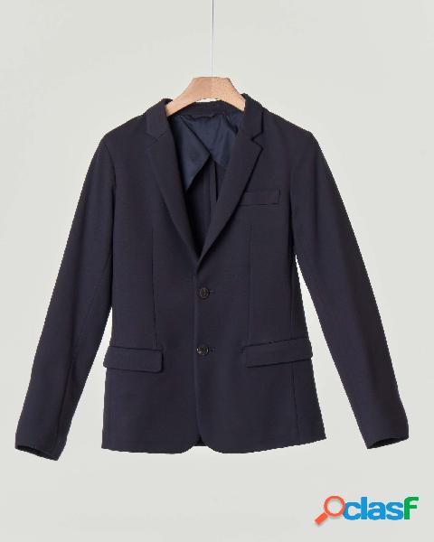 Blazer blu in viscosa elasticizzata 10-16 anni