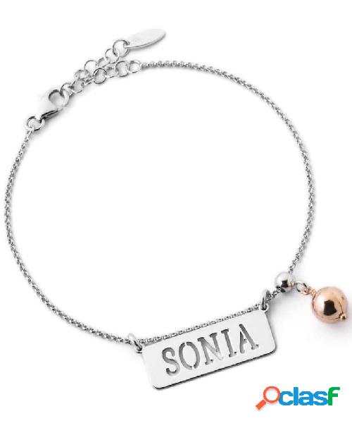 Bracciale con placchetta personalizzabile (mod. AG2BR35)