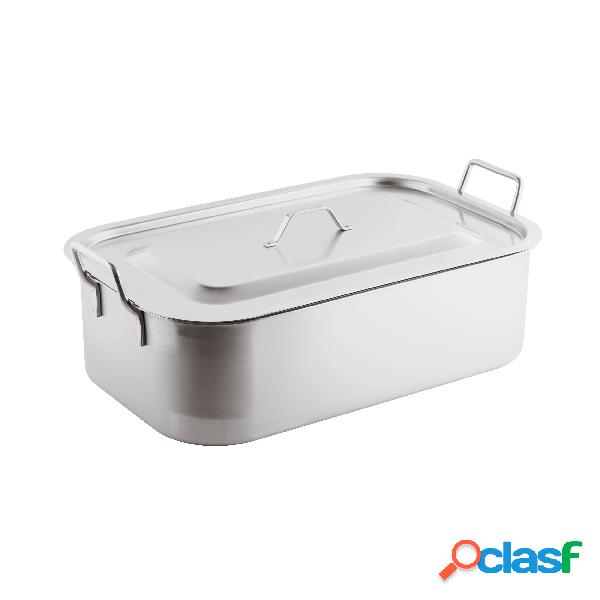 Brasiera Con Coperchio Cm 50 Inox, peso 7,12 kg
