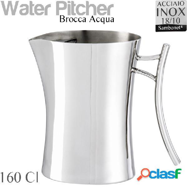 Brocca acqua Acciaio inox 18/10 con Fermaghiaccio Linea