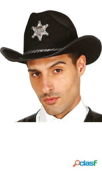 Cappello da sceriffo da cowboy