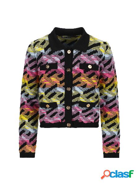 Cardigan In Maglia La Greca