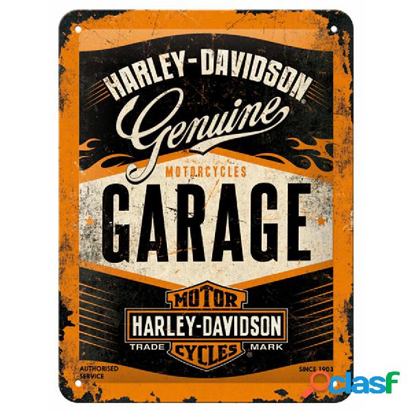 Cartello in latta Harley Davidson Garage - NOSTALGIC ART