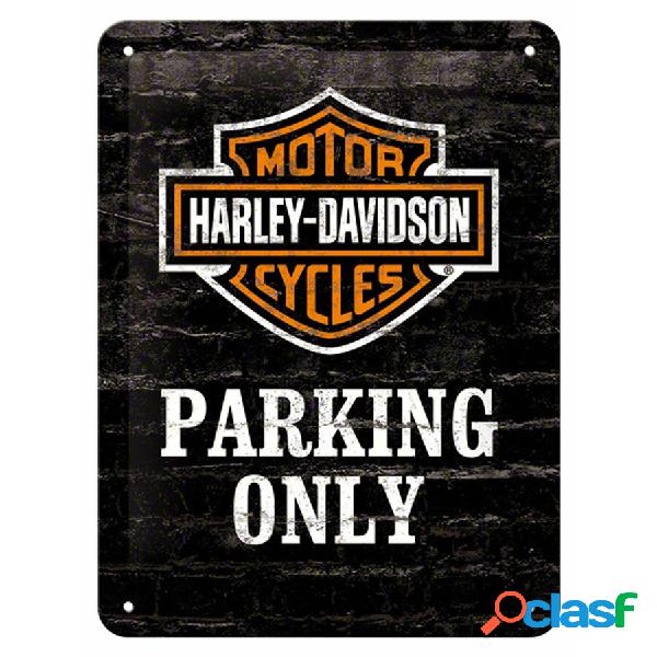 Cartello in latta Harley Davidson Parking Only - NOSTALGIC