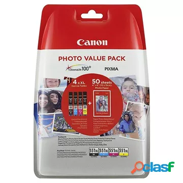 Cartuccia d'inchiostro multipack Canon CLI-551XL Photo Value