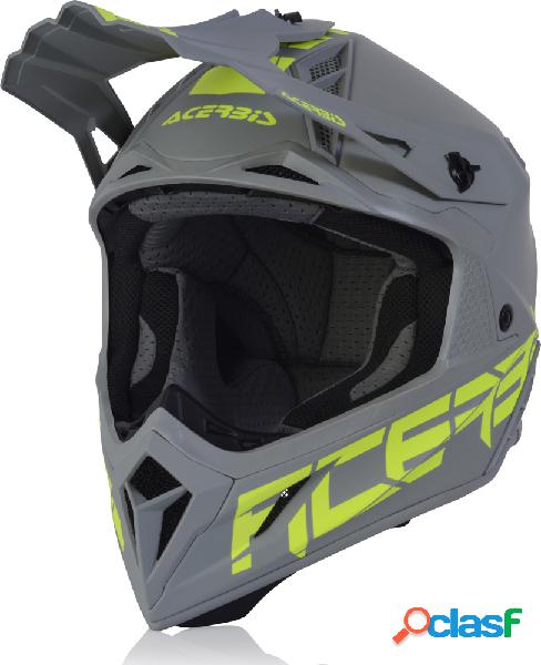 Casco cross Acerbis STEEL CARBON in fibra Grigio 2